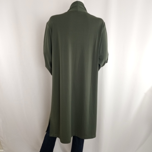 Lands End Long Open Front Cardigan - Picture 5 of 8